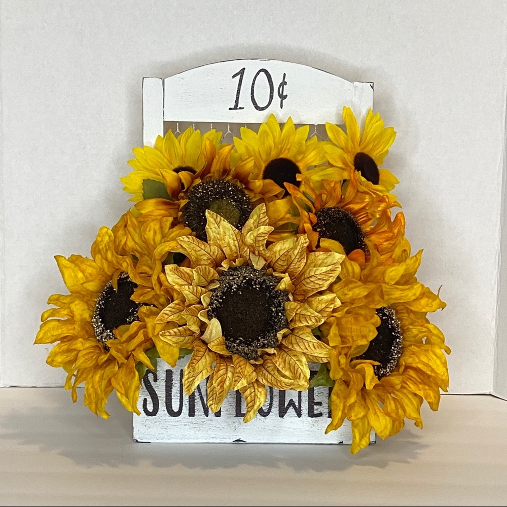 Homemade Market Sunflower For Sale Box/Basket